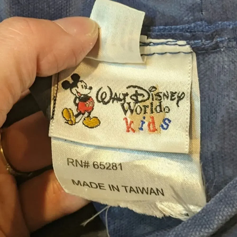 Vtg Pooh Canvas Drawstring Backpack Blue Green Disney Tigger Eeyore Piglet  90s